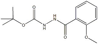tert-butyl 2-(2-methoxybenzoyl)hydrazinecarboxylate Structural