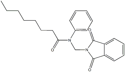 N-[(1,3-dioxo-1,3-dihydro-2H-isoindol-2-yl)methyl]-N-phenyloctanamide Structural