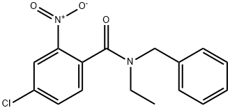 N-benzyl-4-chloro-N-ethyl-2-nitrobenzamide Structural