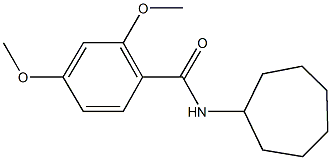 N-cycloheptyl-2,4-dimethoxybenzamide Structural