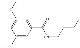 N-butyl-3,5-dimethoxybenzamide Structural