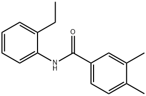 N-(2-ethylphenyl)-3,4-dimethylbenzamide Structural