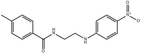 N-(2-{4-nitroanilino}ethyl)-4-methylbenzamide Structural