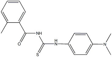 N-[4-(dimethylamino)phenyl]-N'-(2-methylbenzoyl)thiourea Structural