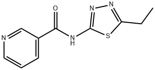 N-(5-ethyl-1,3,4-thiadiazol-2-yl)nicotinamide Structural