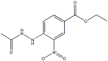 ethyl 4-(2-acetylhydrazino)-3-nitrobenzoate Structural