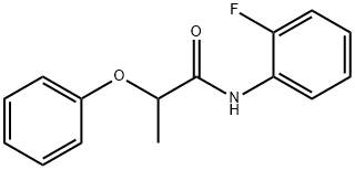 N-(2-fluorophenyl)-2-phenoxypropanamide Structural