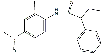 N-{4-nitro-2-methylphenyl}-2-phenylbutanamide Structural