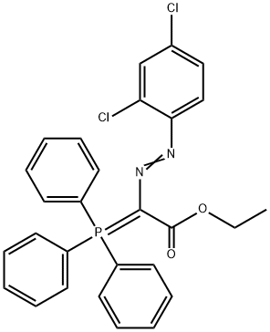 ethyl [(2,4-dichlorophenyl)diazenyl](triphenylphosphoranylidene)acetate Structural