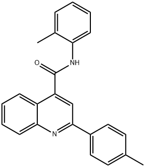 N-(2-methylphenyl)-2-(4-methylphenyl)-4-quinolinecarboxamide Structural