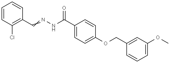 N'-(2-chlorobenzylidene)-4-[(3-methoxybenzyl)oxy]benzohydrazide Structural