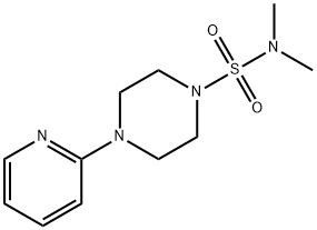 N,N-dimethyl-4-(2-pyridinyl)-1-piperazinesulfonamide Structural