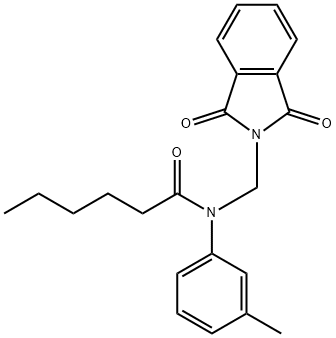N-[(1,3-dioxo-1,3-dihydro-2H-isoindol-2-yl)methyl]-N-(3-methylphenyl)hexanamide Structural
