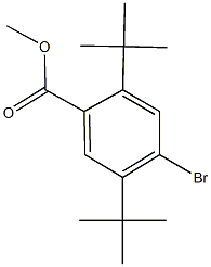 methyl 4-bromo-2,5-ditert-butylbenzoate Structural