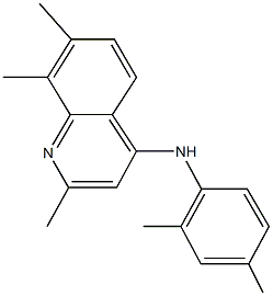 N-(2,4-dimethylphenyl)-2,7,8-trimethyl-4-quinolinamine Structural
