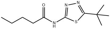 N-(5-tert-butyl-1,3,4-thiadiazol-2-yl)pentanamide Structural