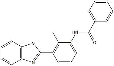 N-[3-(1,3-benzothiazol-2-yl)-2-methylphenyl]benzamide Structural