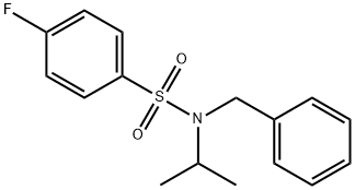 N-benzyl-4-fluoro-N-isopropylbenzenesulfonamide Structural