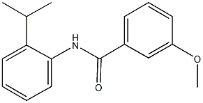 N-(2-isopropylphenyl)-3-methoxybenzamide Structural
