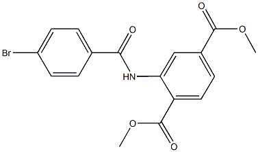dimethyl 2-[(4-bromobenzoyl)amino]terephthalate Structural