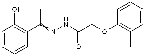 N'-[1-(2-hydroxyphenyl)ethylidene]-2-(2-methylphenoxy)acetohydrazide Structural