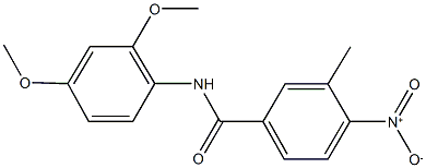N-(2,4-dimethoxyphenyl)-4-nitro-3-methylbenzamide Structural