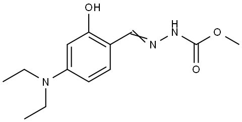 methyl 2-[4-(diethylamino)-2-hydroxybenzylidene]hydrazinecarboxylate Structural