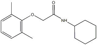 N-cyclohexyl-2-(2,6-dimethylphenoxy)acetamide Structural