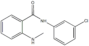 N-(3-chlorophenyl)-2-(methylamino)benzamide Structural