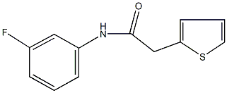 N-(3-fluorophenyl)-2-thien-2-ylacetamide Structural