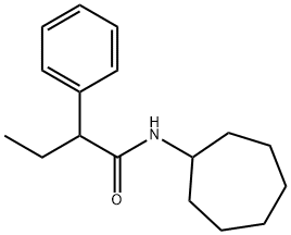 N-cycloheptyl-2-phenylbutanamide Structural