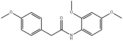 N-(2,4-dimethoxyphenyl)-2-(4-methoxyphenyl)acetamide Structural