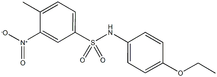 N-(4-ethoxyphenyl)-3-nitro-4-methylbenzenesulfonamide Structural