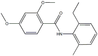 N-(2-ethyl-6-methylphenyl)-2,4-dimethoxybenzamide Structural
