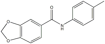 N-(4-methylphenyl)-1,3-benzodioxole-5-carboxamide Structural