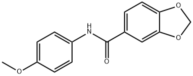 N-(4-methoxyphenyl)-1,3-benzodioxole-5-carboxamide Structural