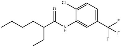 N-[2-chloro-5-(trifluoromethyl)phenyl]-2-ethylhexanamide Structural