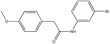 N-(3-bromophenyl)-2-(4-methoxyphenyl)acetamide Structural