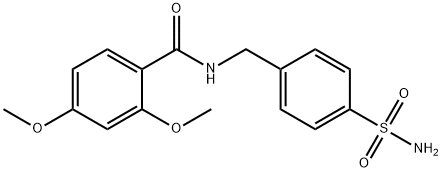 N-[4-(aminosulfonyl)benzyl]-2,4-dimethoxybenzamide Structural