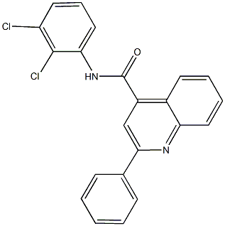 N-(2,3-dichlorophenyl)-2-phenyl-4-quinolinecarboxamide Structural