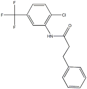 N-[2-chloro-5-(trifluoromethyl)phenyl]-3-phenylpropanamide Structural