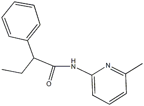 N-(6-methyl-2-pyridinyl)-2-phenylbutanamide Structural