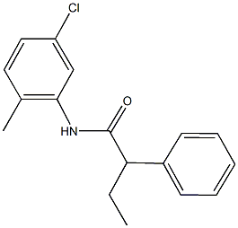 N-(5-chloro-2-methylphenyl)-2-phenylbutanamide Structural