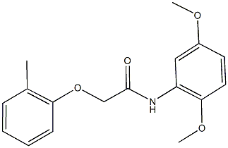 N-(2,5-dimethoxyphenyl)-2-(2-methylphenoxy)acetamide Structural