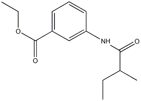 ethyl 3-[(2-methylbutanoyl)amino]benzoate Structural