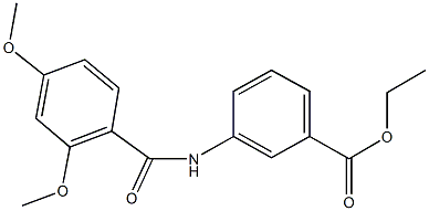 ethyl 3-[(2,4-dimethoxybenzoyl)amino]benzoate Structural