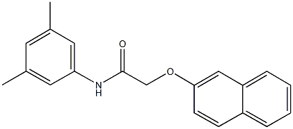 N-(3,5-dimethylphenyl)-2-(2-naphthyloxy)acetamide Structural