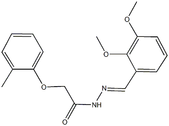 N'-(2,3-dimethoxybenzylidene)-2-(2-methylphenoxy)acetohydrazide Structural