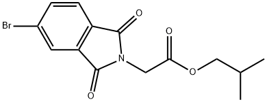 isobutyl (5-bromo-1,3-dioxo-1,3-dihydro-2H-isoindol-2-yl)acetate Structural