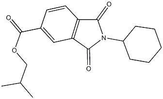 isobutyl 2-cyclohexyl-1,3-dioxoisoindoline-5-carboxylate Structural